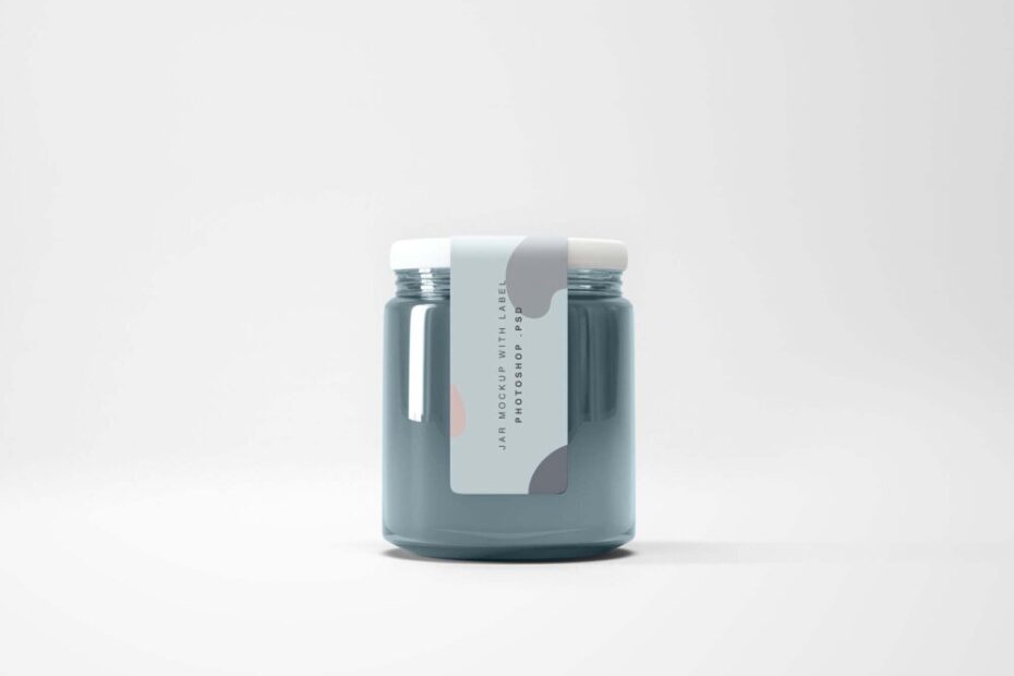 Free Mini Glass Jar Mockup