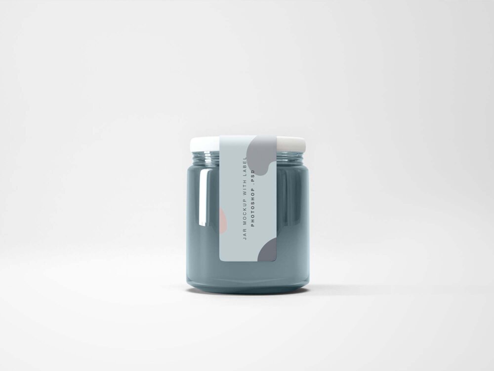 Free Mini Glass Jar Mockup