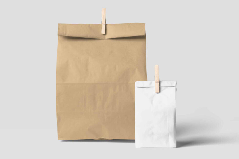 Free Paper Bag Mockup