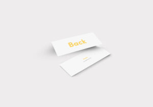 Free Slim Business Card Mockup Set