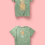 Woman Marl T-Shirt Mockup Free Woman Marl T-Shirt Mockup
